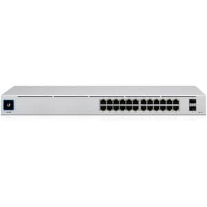 Ubiquiti USW-24-POE Ethernet Switch - 24 Ports - Manageable - 2 Layer Supported - Modular - 2 SFP Slots - Optical Fiber, T