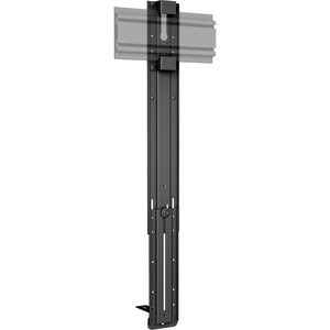 Chief Fusion Low-Profile Above/Below Shelf - For Displays 62-100" - Black - Adjustable Height - 100" Screen Support - 2 lb