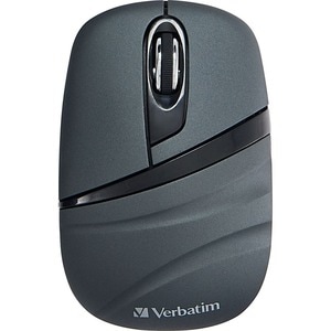 Verbatim Wireless Mini Travel Mouse, Commuter Series - Graphite - Optical - Radio Frequency - 2.40 GHz - Graphite - 1000 d