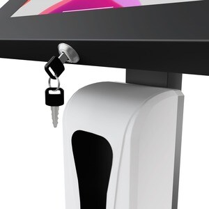 CTA Digital Thin Floor Stand, Dispenser & Security Enclosure - iPad 7-10 Gen & More - Up to 10.50" Screen Support - 45" He