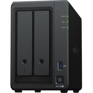 Synology DiskStation DS720+ 2 x Total Bays SAN/NAS Storage System - Intel Celeron Quad-core (4 Core) 2 GHz - 2 GB RAM - DD