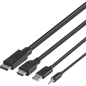 Belkin Cybersecurity and Secure KVM 1.83 m DisplayPort/HDMI/Mini-phone/USB KVM Cable - TAA Compliant - Cable for KVM Switc