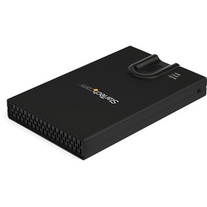 StarTech.com Biometric Enclosure - 256-bit AES Encrypted USB 3.0 External Hard Drive Enclosure 2.5" SATA HDD/SSD - Fingerp