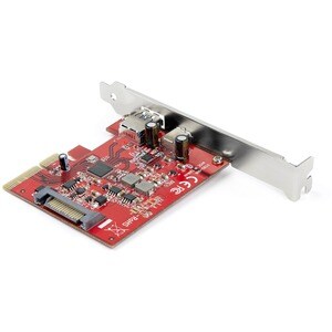 StarTech.com Scheda PCIe a 2 porte 10Gbps USB-A e USB-C - USB 3.2 Gen 2 PCI Express tipo C/A Host Controller Card Adapter 