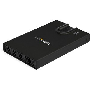 StarTech.com Biometric Enclosure - 256-bit AES Encrypted USB 3.0 External Hard Drive Enclosure 2.5" SATA HDD/SSD - Fingerp