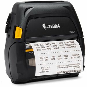 Zebra DT Printer ZQ521, media width 4.45''/113mm; English/Latin fonts, Bluetooth 4.X, stnd battery, US/Canada certs - 39" 