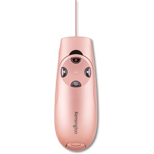 Kensington Presenter Expert Wireless with Red Laser - Rose Gold - Wireless - Radio Frequency - 2.40 GHz - Rose Gold - USB 