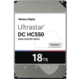 Western Digital Ultrastar DC HC550 WUH721818AL5201 18 TB Hard Drive - 3.5" Internal - SAS (12Gb/s SAS) - 7200rpm - 512e Fo