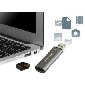 Transcend JetFlash 920 256 GB USB 3.2 (Gen. 1) Typ A Flash-Laufwerk - Grau - 420 MB/s Read Speed - 400 MB/s Write Speed