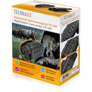 Caméscope numérique Technaxx TX-141 - Écran LCD 3,8 cm (1,5") - HD - 16:9 - Zoom Numérique 4x - USB - Carte(s) microSD - C