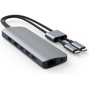 HyperDrive Viper Power 10-in-2 USB-C Hub - for Notebook/Tablet/Monitor - 60 W - USB Type C - USB Type-C - Network (RJ-45) 