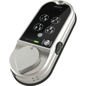 Lockly Vision Smart Lock + Video Doorbell - Touchscreen - Bluetooth - Satin Nickel