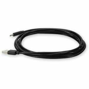 AddOn 2m USB A 2.0 Male to USB C 2.0 Male Black Extension Cable - 6.56 ft USB-C/USB-A Data Transfer Cable for Notebook, PC