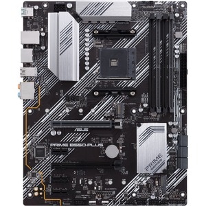 Carte Mère Asus Prime B550-PLUS - AMD B550 Chipset - Socket AM4 - ATX - 128 Go DDR4 SDRAM RAM maximale - DIMM, UDIMM - 4 x
