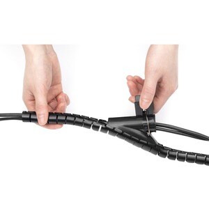 Digitus Kabelschutz - Schwarz - 1 Pack Paket - Kabelrohr - 5 m Länge - Polyethylenterephthalat (PET)