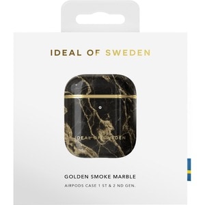 iDeal Of Sweden Carrying Case Apple AirPods - Canvas Body - GOLDEN SMOKE MARBLE