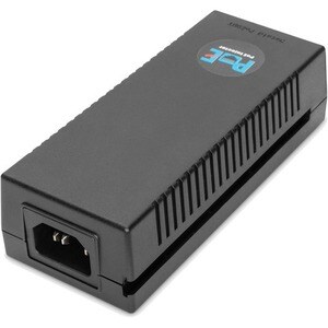 Digitus DN-95108 PoE Injector - 120 V AC, 230 V AC Input - 52 V DC Output - 1 x Gigabit Ethernet Input Port(s) - 1 x Gigab