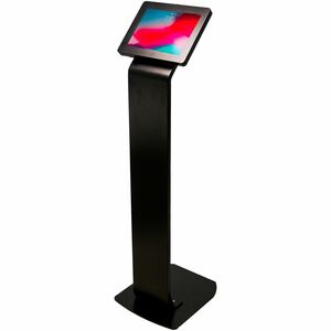 CTA Digital Premium Large Locking Floor Stand Kiosk (Black) - Up to 12.90" Screen Support - 50" Height x 14.70" Width x 16
