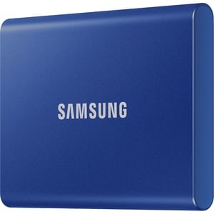 Samsung T7 MU-PC1T0H/WW 1 TB Portable Solid State Drive - External - PCI Express NVMe - Indigo Blue - Gaming Console, Desk