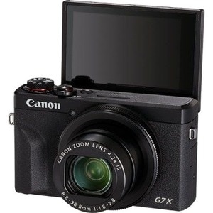 Canon PowerShot G7 X Mark III 20.1 Megapixel Compact Camera - Black - 1" CMOS Sensor - Autofocus - 7.6 cm (3") Touchscreen