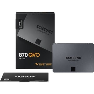 Samsung 870 QVO MZ-77Q1T0BW 1 TB Solid State Drive - 2.5" Internal - SATA (SATA/600)