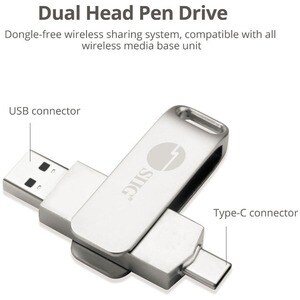 4K Dual View Wireless Media Presentation Switch Gateway - For Meetings & Boardroom Presentation - Supports Whiteboard & An