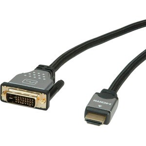 Roline 5 m DVI-D/HDMI Videokabel - 1 - Cable for PC, Notebook, Monitor, Projektor, TV, Ultrabook, Computer, Blu-ray-Player