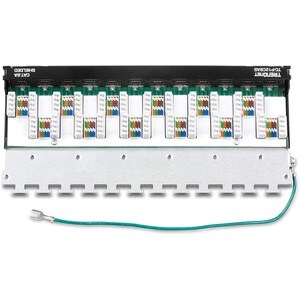 12-port Cat6a Shielded Wall Mount Patch Panel