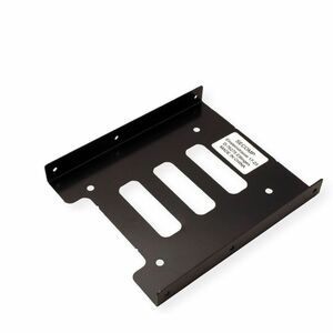 ROLINE Montageadapter, 3,5 Zoll Rahmen für 1x 2.5 HDD/SSD, Metall, schwarz