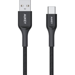 AUKEY USB-A to USB-C Charging and Data Cable - 6.6 ft USB/USB-C Data Transfer Cable for Smartphone, MacBook, Chromebook, P