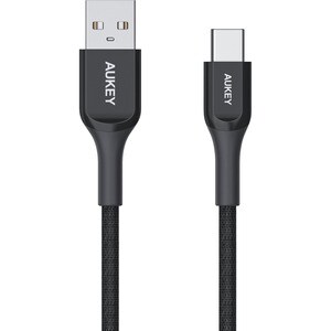 AUKEY USB-A to USB-C Charging and Data Cable - 9.8 ft USB/USB-C Data Transfer Cable for Smartphone, MacBook, Chromebook, P