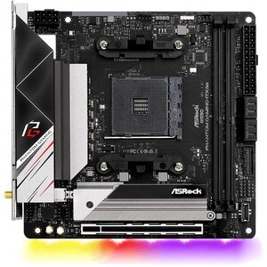 ASRock B550 Phantom Gaming-ITX/ax Desktop Motherboard - AMD B550 Chipset - Socket AM4 - Mini ITX - 64 GB DDR4 SDRAM Maximu