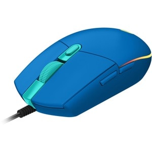 Logitech G203 Gaming Mouse - USB - 6 Button(s) - Blue - Cable - 8000 dpi