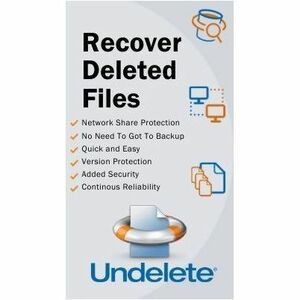 Condusiv Undelete Professional - Software - 1YR SUB 1-9 Tier - AC - Windows PCs - Instant File Recovery Software for Windo