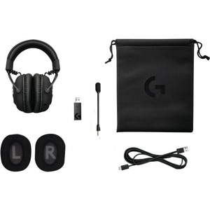 Logitech Kabellos Kopfbügel Stereo Gaming Headset - Schwarz - Binaural - Ohrumschließend - 20 Hz bis 20 kHz Frequenzgang -