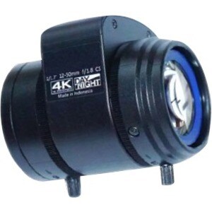 Wisenet SLA-T-M1250DN - 12 mm to 50 mm - f/1.8 - f/2.4 - Varifocal Lens for CS Mount - Designed for Surveillance Camera - 