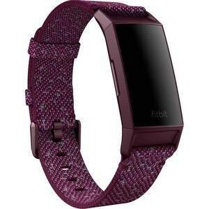 Fitbit Adjustable Smartwatch Band - Large (L) - Rosewood - Woven, Fabric, REPREVE, Plastic, Aluminium