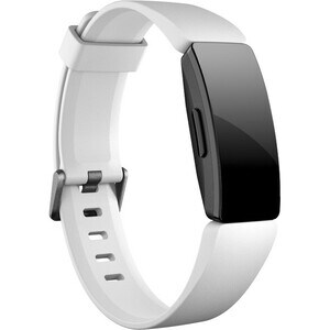 Fitbit Adjustable Smartwatch Band - Large (L) - White - Elastomer, Aluminium
