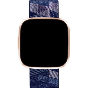 Fitbit Versa 2 Smart Watch - Navy, Pink, Copper Rose Body Color - Aluminium Body Material - Aluminium Case Material - Wove