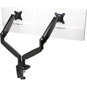 Kensington SmartFit Mounting Arm for Monitor, Flat Panel Display, Curved Screen Display - Black - Height Adjustable - 2 Di