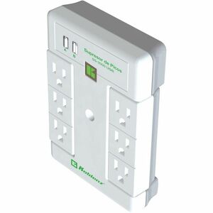 MULTICONTACTO SS2000USB PARED SUPRESOR DE PICOS 2000JOULES