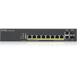 ZYXEL 8-port GbE L2 PoE Switch with GbE Uplink - 8 Ports - Manageable - 4 Layer Supported - Modular - 2 SFP Slots - 210.80