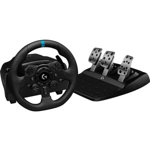 Logitech G G923 Gaming Steering Wheel - Cable - USB - PC, Xbox Series S, Xbox Series X - Black