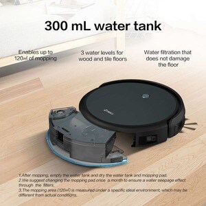 360 C50 Robot Vacuum Cleaner - 10.14 fl oz Water Tank Capacity - Smart Connect