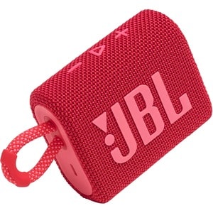 JBL Go 3 Portable Bluetooth Speaker System - Red - 110 Hz to 20 kHz - Battery Rechargeable - 1 Pack
