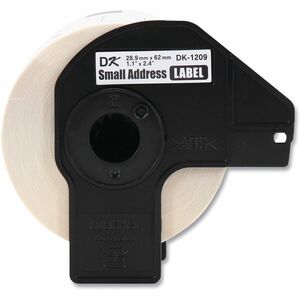 Brother DK Address Label - 2 2/5" Width x 1 1/10" Length - Rectangle - Thermal - Paper - 800 / Roll - 3 / Roll