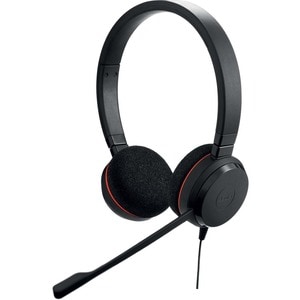 Jabra EVOLVE 20 Wired Over-the-head Stereo Headset - Black - Binaural - Supra-aural - 32 Ohm - 150 Hz to 7 kHz - 95 cm Cab