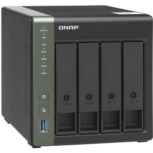 QNAP TS-431X3-4G 4 x Total Bays SAN/NAS Storage System - 512 MB Flash Memory Capacity Alpine AL-314 Quad-core (4 Core) 1.7