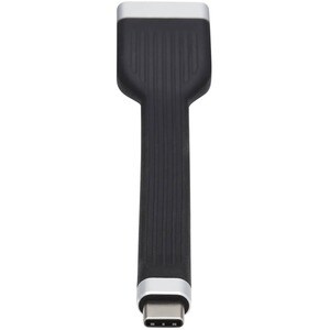 Eaton Tripp Lite Series USB-C to DisplayPort Flat Adapter Cable (M/F), 4K 60 Hz, Thunderbolt 3 Compatible, Black, 5 in. (1