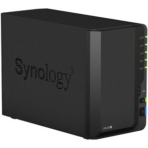 Synology DiskStation DS220+ SAN/NAS Storage System - Celeron J4025 Dual-core (2 Core) 2 GHz - 2 x HDD Supported - 32 TB Su